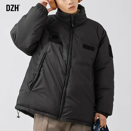 男士黑色立领棉服男冬季加厚2023新款工装棉袄短款面包服棉衣外套商品大图