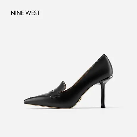Nine West/玖熙法式高跟鞋尖头深口女鞋2024秋新款百搭职场单鞋商品大图