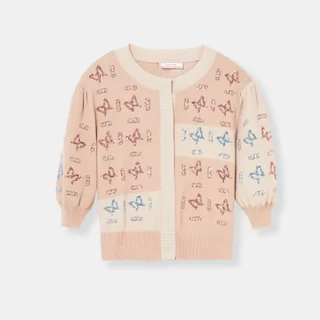 【商场同款】可可尼COCOON气质外套上衣夏季新款女装温柔针织衫商品大图