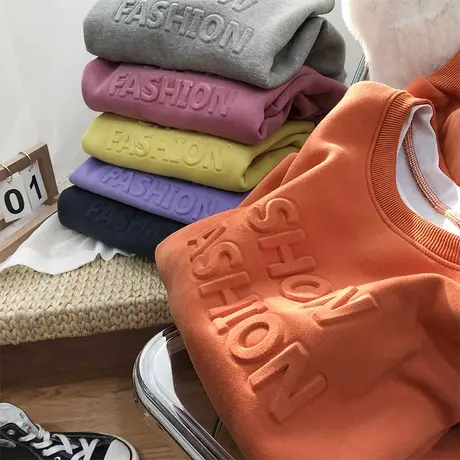 早秋卫衣女春秋季韩版宽松bf慵懒风ins炸街假两件上衣薄款外套潮商品大图