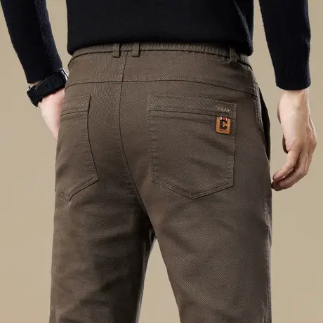 秋冬款男士中年爸爸装宽松2023新款休闲裤子秋季男款商务直筒西裤商品大图