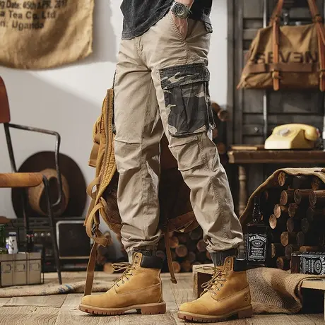 Modi Nick/摩帝尼克裤子男款休闲复古工装裤潮牌束脚宽松潮牌长裤商品大图