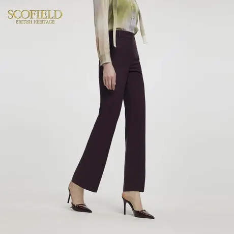 Scofield女装优雅干练正装西装裤金属logo装饰2025夏季新品图片