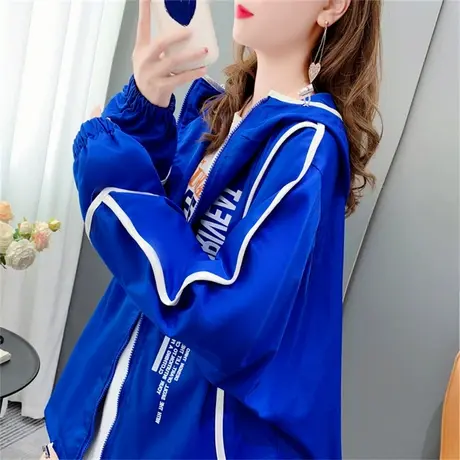 宽松慵懒风连帽工装外套女秋季2022年新款设计感休闲百搭炸街上衣商品大图