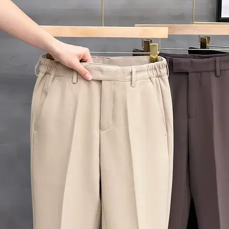 西裤男垂感高级感商务正装修身九分裤子男士秋季休闲裤男春秋新款商品大图