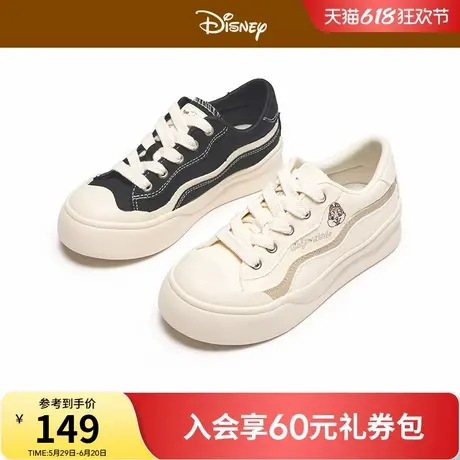 【迪士尼系列】热风厚底帆布鞋女款2025年春季新款休闲鞋轻便女鞋图片