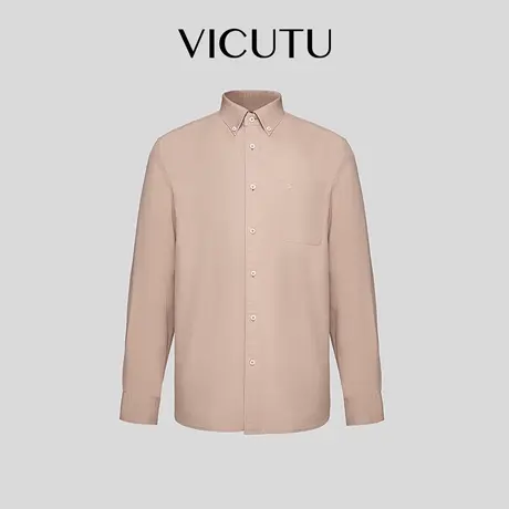 VICUTU威可多长袖衬衫男秋季新款柔软舒适易打理商务通勤衬衣商品大图