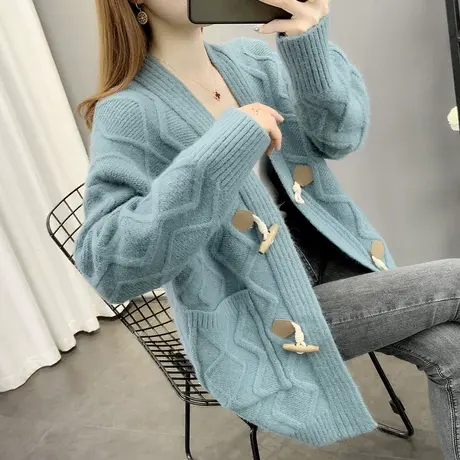 早秋款2023年新款初秋欧货爆款秋季女毛衣外套女针织衫开衫上衣女图片