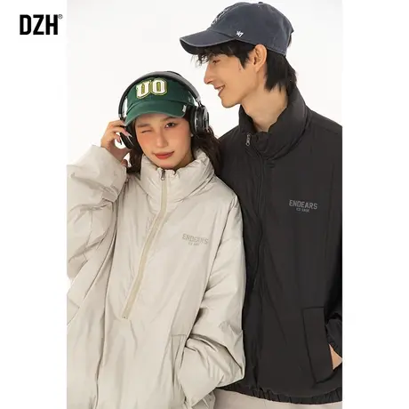 情侣棉服棉袄子男士冬季防寒服加绒加厚男生冬天棉衣外套立领棉袄商品大图