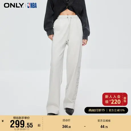 ONLY奥莱NBA联名款潮酷休闲刺绣高腰休闲裤女商品大图