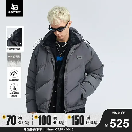 Lilbetter羽绒服男2023新款冬装美式潮牌面包服复古保暖男士外套图片