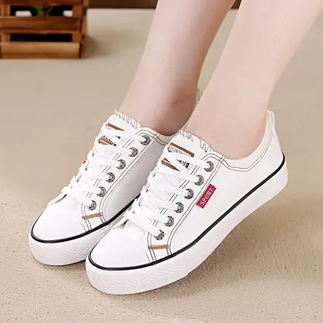 春夏新款两穿帆布鞋女鞋韩版学生鞋透气休闲鞋半拖鞋布鞋潮鞋子商品大图