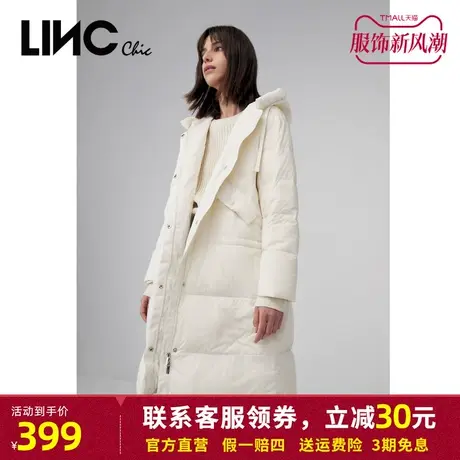 LINC金羽杰羽绒服女2023冬新款反季中长款加厚面包服专柜断码清仓商品大图