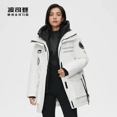 波司登女士经典极寒系列工装风防护鹅绒加厚休闲舒适保暖羽绒服商品大图