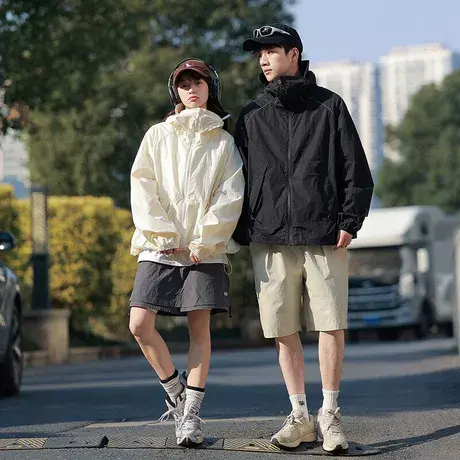 UPF50+冰丝防晒衣男2025夏季新款轻薄宽松防晒服户外防紫外线外套商品大图
