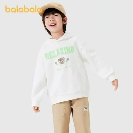 巴拉巴拉男童卫衣小童宝宝连帽打底衫儿童上衣2024秋装新款童装潮图片