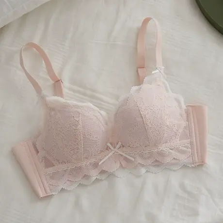 小胸内衣平胸专用不空杯aa罩杯收副乳胸罩莫代尔纹胸2025年新款图片
