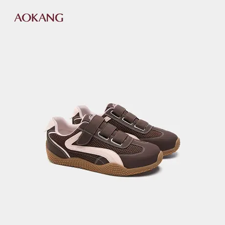 奥康 女鞋秋季德训鞋女阿甘休闲运动内增高赛车鞋商品大图