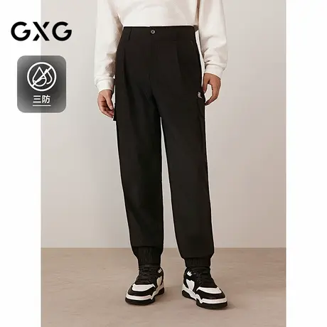 【三防】GXG男装 暗纹肌理工装裤户外伞兵裤软壳裤 2025秋季新品商品大图