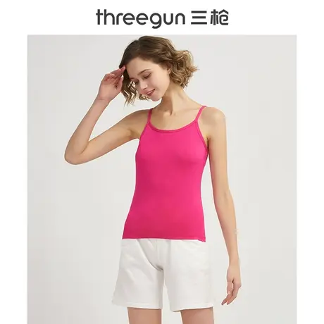 三枪背心女弹力基础内衣轻薄款纯色运动打底内衣女士吊带背心图片
