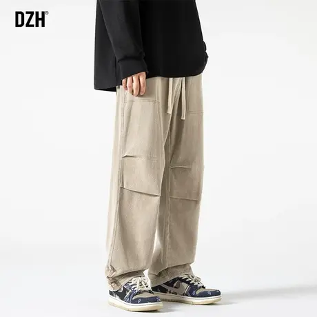 男士美式复古牛仔裤男直筒秋季休闲长裤2024新款潮牌男生裤子男款商品大图