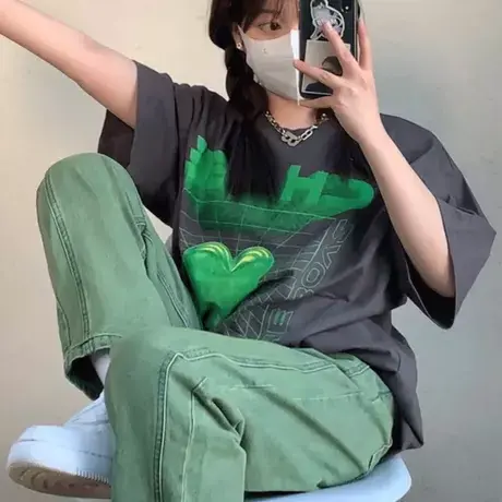 纯棉短袖t恤女夏季薄款宽松韩版设计感小众ins超火半袖洋气上衣服商品大图