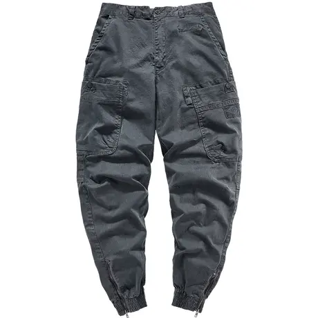 VIP多口袋工装裤男潮牌春秋2023新款日系复古束脚裤宽松休闲裤子商品大图