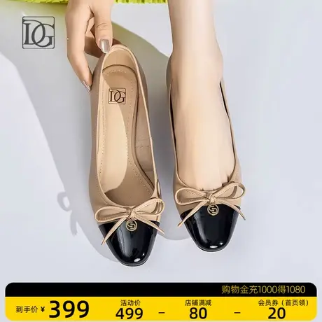 头层牛皮浅口单鞋女夏粗跟2023新款中跟通勤正装皮鞋舒适妈妈鞋子商品大图