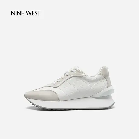 Nine West/玖熙时尚百搭运动鞋女春季新款厚底休闲鞋慢跑阿甘鞋图片