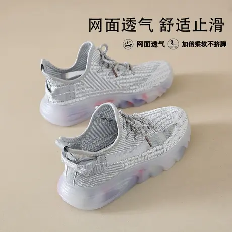 女鞋运动鞋女2025新款夏季爆款透气网鞋轻便软底减震飞织跑步鞋子商品大图