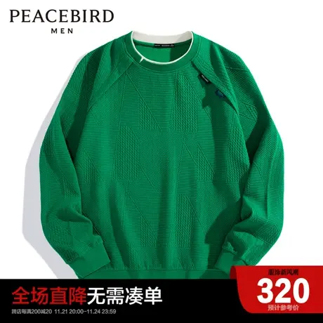【商场同款】太平鸟男装 2024年春季宽松男士休闲卫衣B1BFD1253商品大图