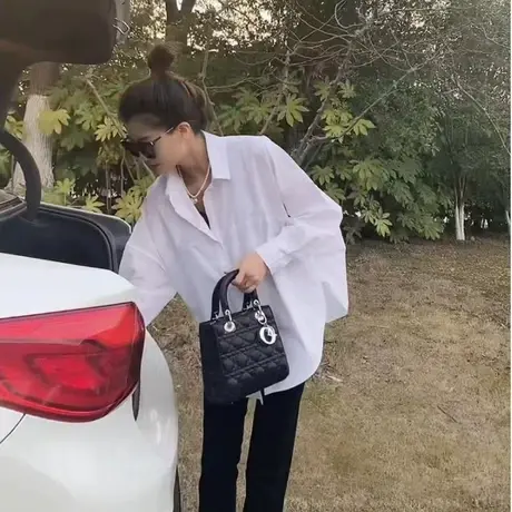 2023秋季新款纯色衬衫女设计感小众长袖时尚休闲洋气高级感上衣潮商品大图