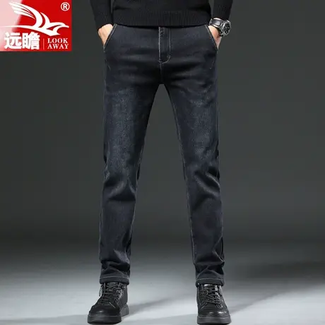男士牛仔裤男秋季直筒修身小脚男裤弹力韩版潮流休闲春秋款长裤子商品大图