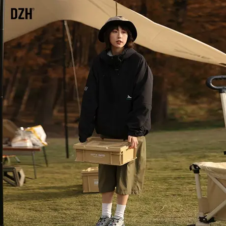 日系冲锋衣男款初春外套男春秋款男士衣服休闲上衣痞帅情侣装夹克商品大图