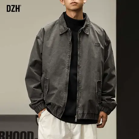男士底特律工装夹克男外套oversize美式潮高级感秋装2024新款上衣商品大图