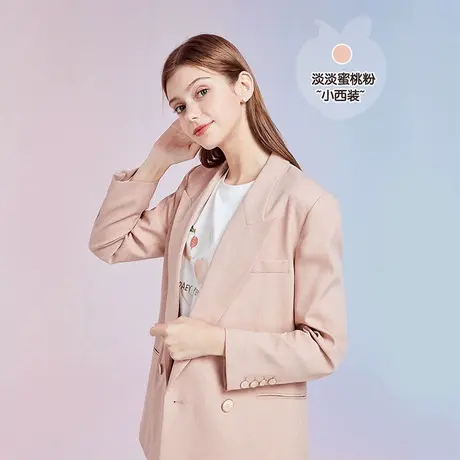 秋水伊人2021新款休闲西装女士秋冬上衣百搭时尚Q571图片