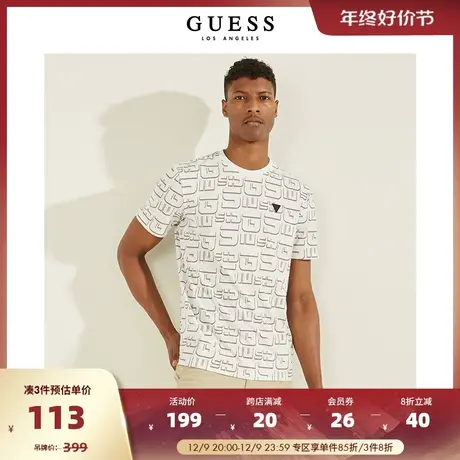 GUESS男士倒三角LOGO印花T恤-Z2GI20J1311商品大图