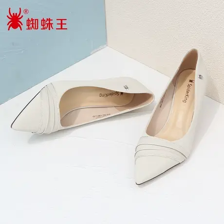 蜘蛛王断码清仓正品女鞋2022秋商场新款高跟鞋细跟婚礼宴会气质软图片