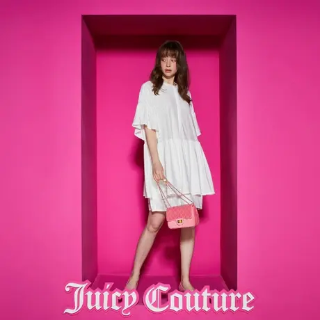 Juicy Couture橘滋女装新款女装度假风仿刺绣宽松连衣裙图片