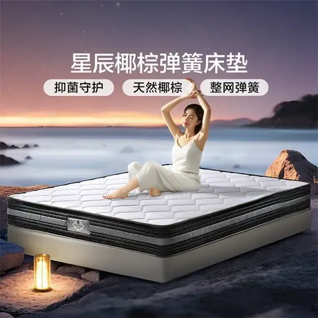 富安娜椰棕弹簧床垫十大名牌席梦思护脊硬垫子酒店家用卧室床垫图片
