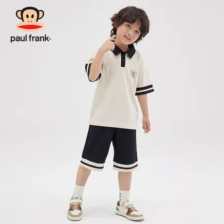 大嘴猴童装男童夏装POLO衫短袖套装中大童男生上衣短裤两件套潮流图片
