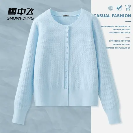 雪中飞外搭开衫女2025新款初秋穿搭毛衣小个子小众高级感针织衫PC图片