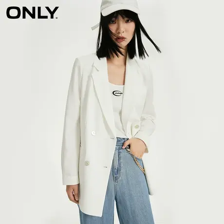 ONLY奥莱秋冬新款百搭气质时尚简约纯色通勤风设计感西服外套女商品大图