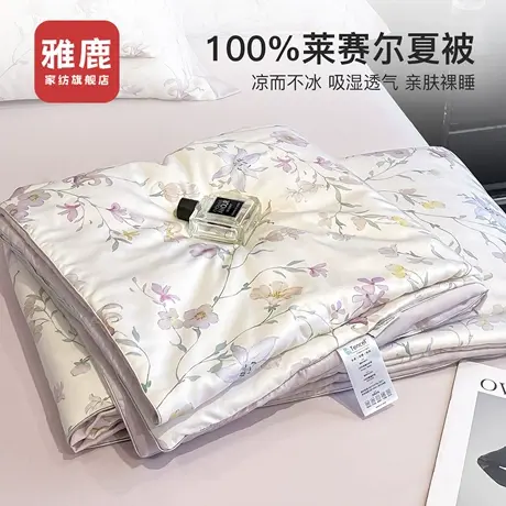 雅鹿莱赛尔天丝夏被夏凉被夏季冰丝空调被四件套可机洗单人薄被子商品大图