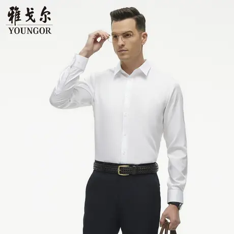 雅戈尔奥莱 CEO系列男装长袖衬衫商务休闲男士衬衣衬衫商品大图