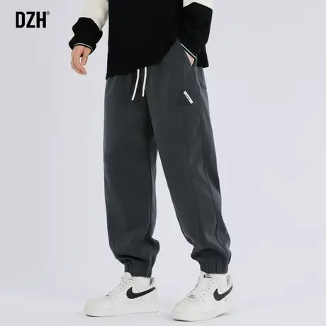 男士加厚束脚卫裤男秋冬束脚2023新款宽松休闲裤男款运动百搭裤子商品大图
