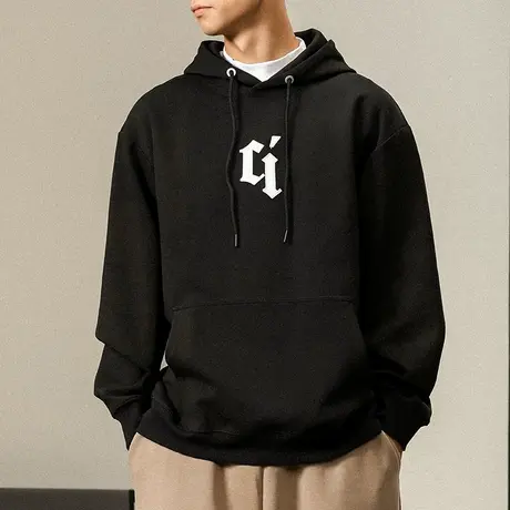 韩版休闲卫衣秋季男装潮牌卫衣时尚潮流青少年简约连帽百搭卫衣图片