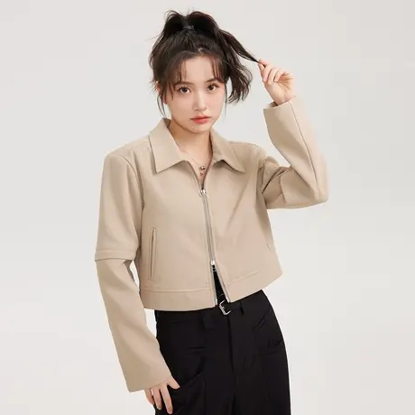 短款外套小香风外套女春秋高级感2023新款薄款短款设计感小众商品大图