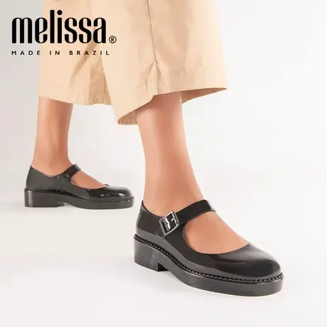 【直播】Melissa梅丽莎圆头方跟玛丽珍搭扣女士休闲果冻单鞋33411商品大图