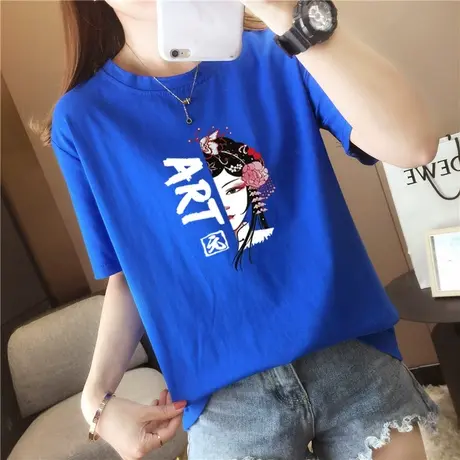 2024年新款夏装设计感小众短款女t恤短袖白色修身紧身上衣体恤潮u商品大图